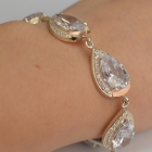 Браслет із срібла з золотом