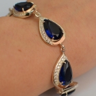 Браслет із срібла з золотом