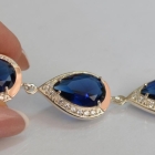 Браслет із срібла з золотом