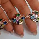 Срібний браслет з золотом