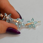 Срібний браслет з напайками із золота