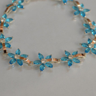 Срібний браслет з напайками із золота