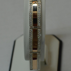 Серебряный браслет с пластинами из золота