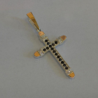 Чоловічий хрест із срібла