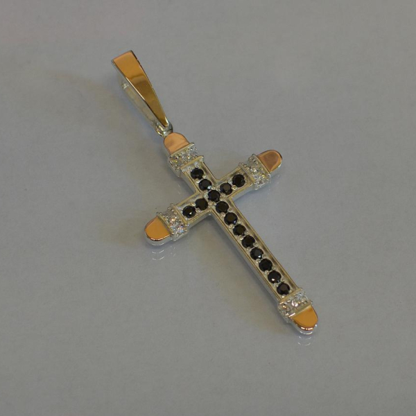 Чоловічий хрест із срібла