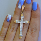 Чоловічий хрест із срібла