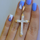 Чоловічий хрест із срібла