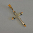 Чоловічий хрест із срібла