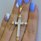 Чоловічий хрест із срібла