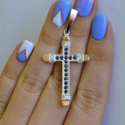 Чоловічий хрест із срібла