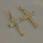 Срібний чоловічий хрест