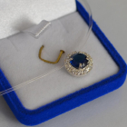 Серебряная подвеска на леске