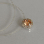 Серебряная подвеска на леске