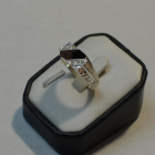 Срібний перстень  з накладками з золота