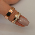 Пара обручальных колец из серебра