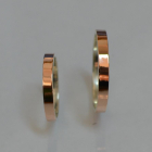 Срібна обручка  зі вставками з золота