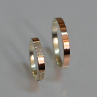 Пара обручок зі срібла