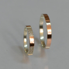 Пара обручок зі срібла