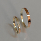 Пара обручок із срібла