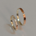 Пара обручок із срібла