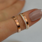 Пара обручок із срібла