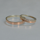 Пара обручок із срібла