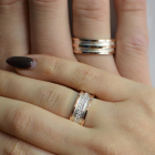 Пара обручок зі срібла