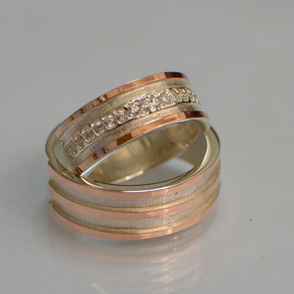 Пара обручок зі срібла