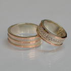 Пара обручок зі срібла