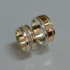 Пара обручок із срібла