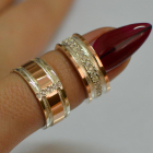 Пара обручок із срібла