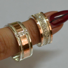 Пара обручок із срібла