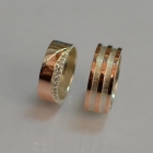 Пара обручок зі срібла