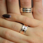 Пара обручок зі срібла