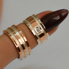 Пара обручок зі срібла