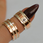 Пара обручок зі срібла