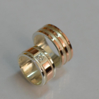 Пара обручок зі срібла