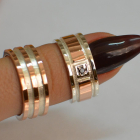 Пара обручок зі срібла