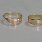 Пара обручок зі срібла