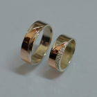 Пара обручок зі срібла