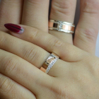 Пара обручок зі срібла