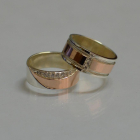 Пара обручок зі срібла