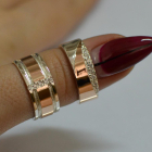 Пара обручок зі срібла