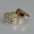 Пара обручок зі срібла