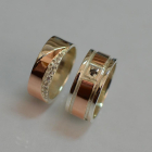 Пара обручок зі срібла