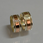 Пара обручок зі срібла