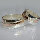 Пара обручок зі срібла