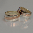 Пара обручок зі срібла