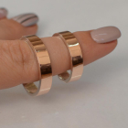 Срібна обручка з золотими напайками