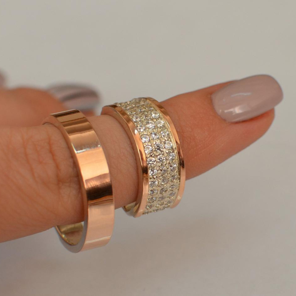 Пара срібних обручок